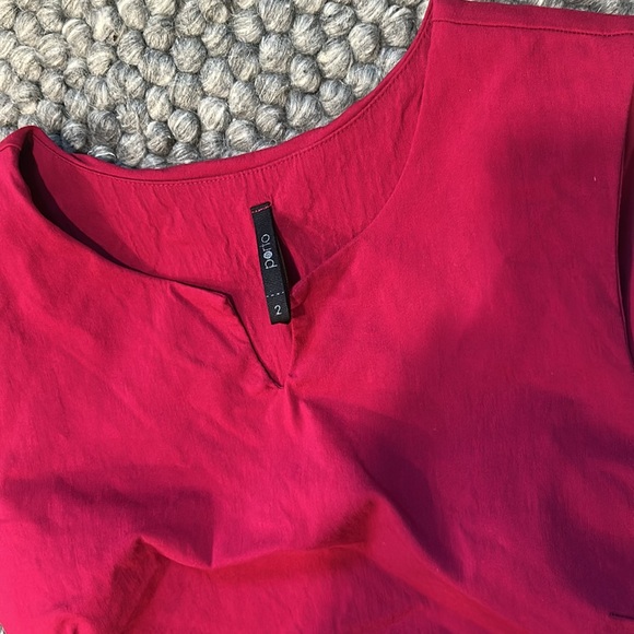 Porto San Francisco Magenta Pink Asymmetrical Midi Shift Dress Size 2 - Picture 5 of 10